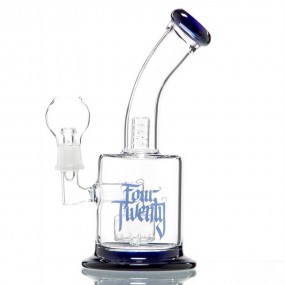 Бонг Four Twenty Saxo Bubbler Blue 23